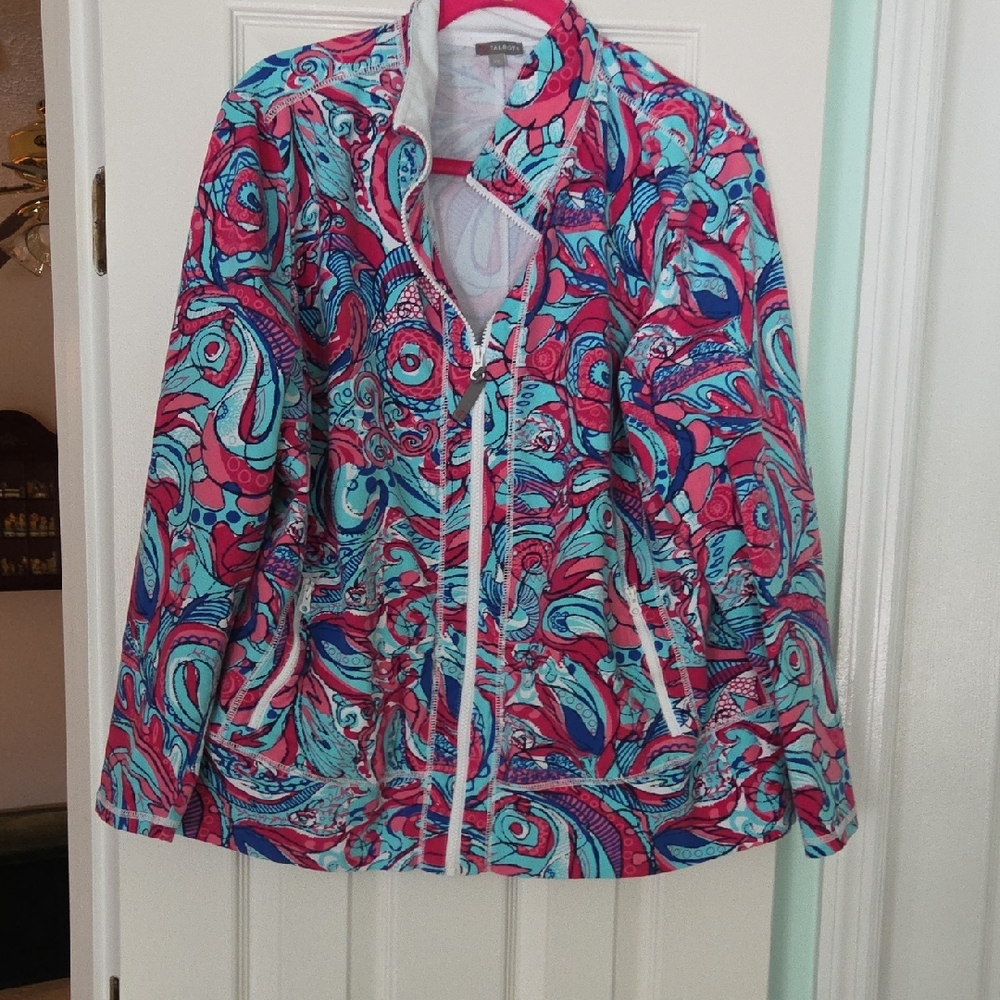 Talbots Multicolor Patterned Jacket - image 1
